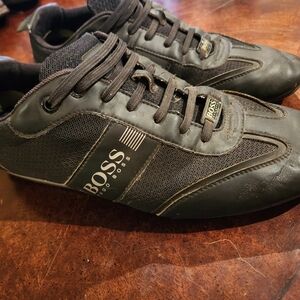 Hugo Boss Black and Gray Men's Sneakers